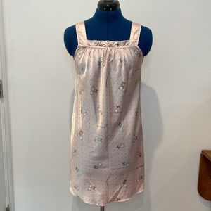 Pink Satin BabyDoll Dress